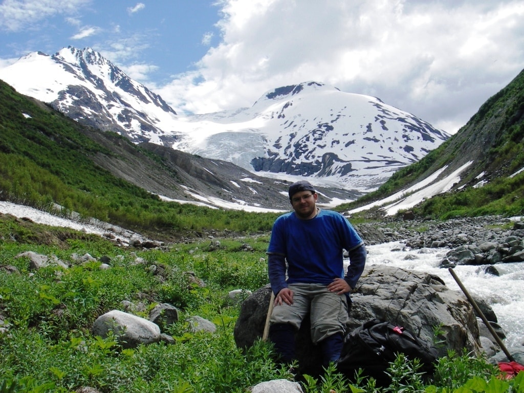 Stephen Zopf in the mountains